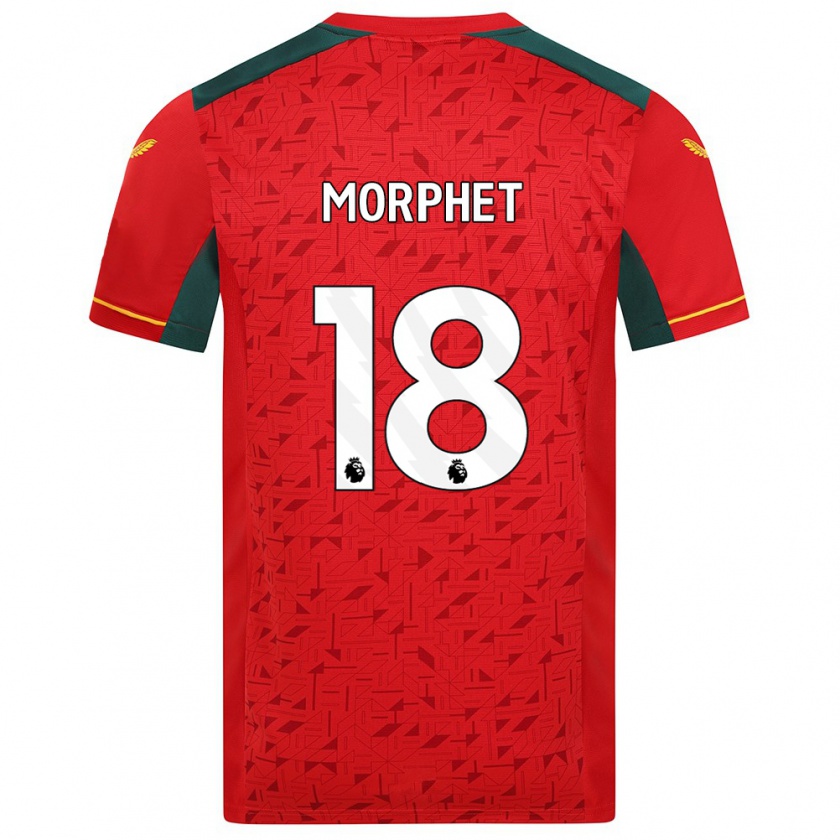 Kandiny Niño Camiseta Anna Morphet #18 Rojo 2ª Equipación 2023/24 La Camisa México