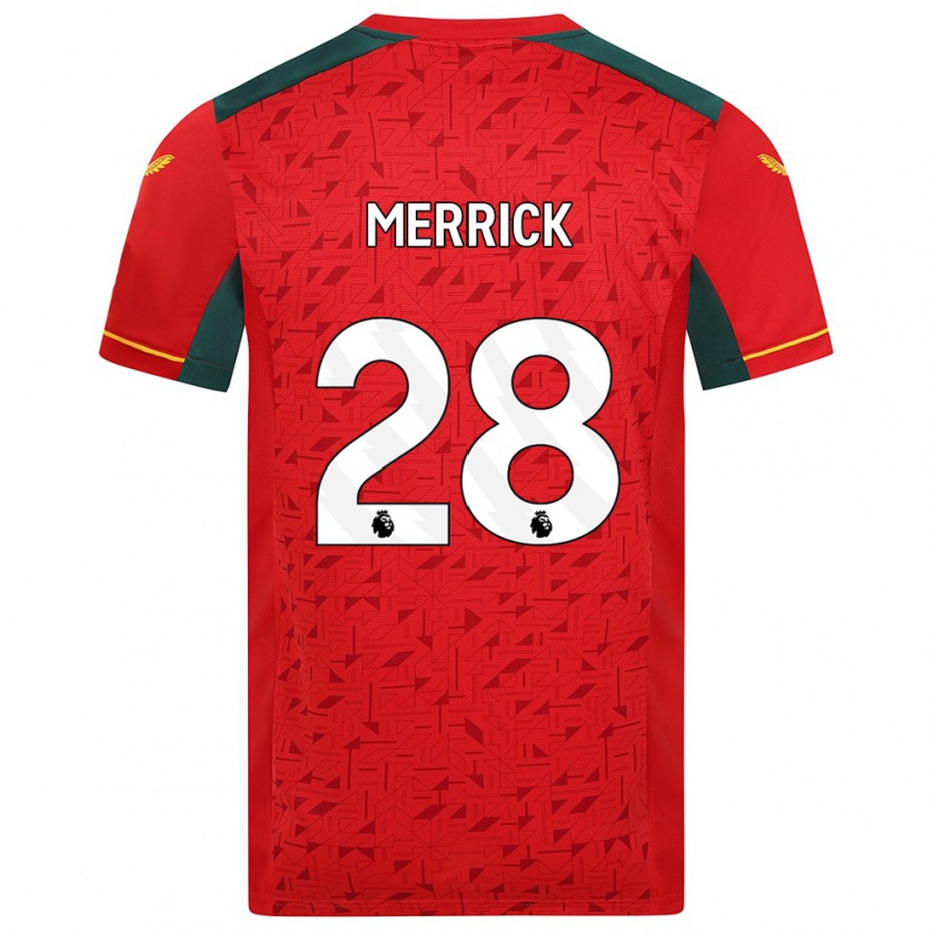 Kandiny Niño Camiseta Beth Merrick #28 Rojo 2ª Equipación 2023/24 La Camisa México