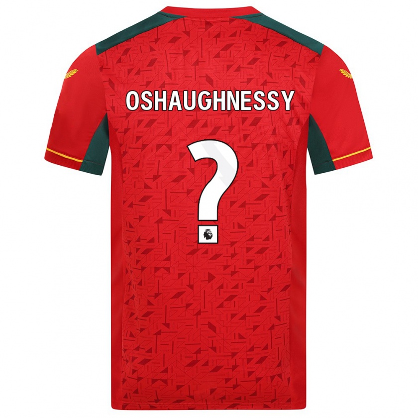 Kandiny Niño Camiseta Joe Oshaughnessy #0 Rojo 2ª Equipación 2023/24 La Camisa