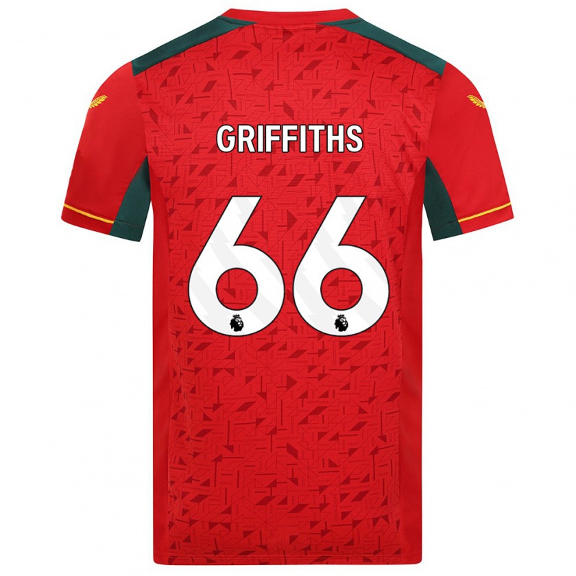 Kandiny Kinderen Harvey Griffiths #66 Rood Uitshirt Uittenue 2023/24 T-Shirt België