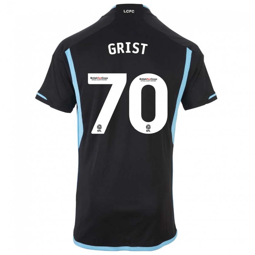 Kandiny Bambino Maglia Ben Grist #70 Nero Kit Gara Away 2023/24 Maglietta