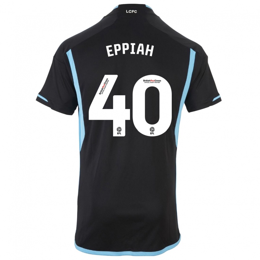 Kandiny Kinderen Josh Eppiah #40 Zwart Uitshirt Uittenue 2023/24 T-Shirt België