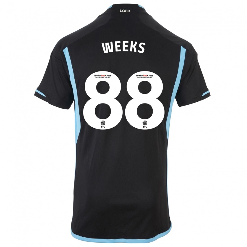 Kandiny Kinder Tyler Weeks #88 Schwarz Auswärtstrikot Trikot 2023/24 T-Shirt Österreich