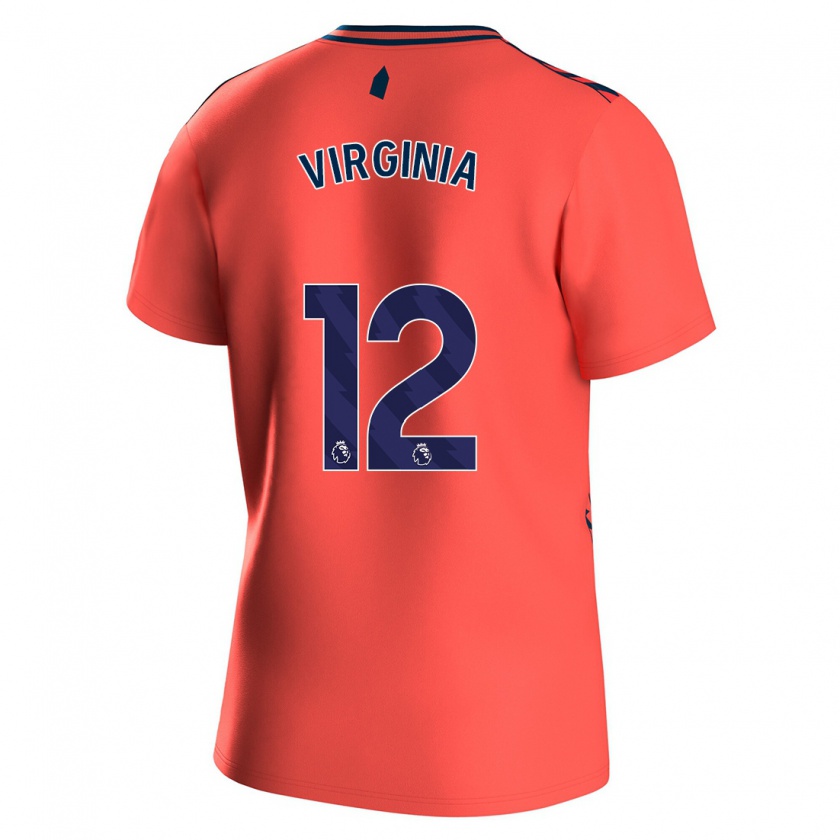 Kandiny Bambino Maglia João Virgínia #12 Corallo Kit Gara Away 2023/24 Maglietta