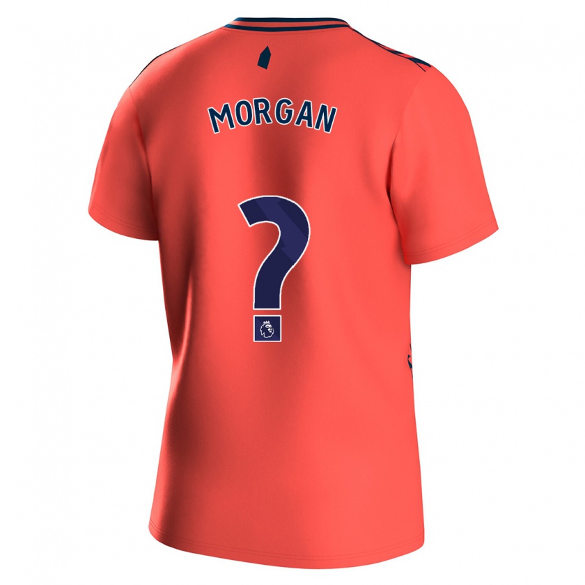 Kandiny Bambino Maglia George Morgan #0 Corallo Kit Gara Away 2023/24 Maglietta