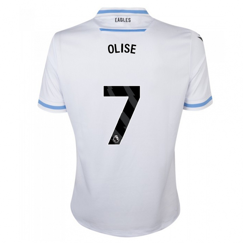 Kandiny Bambino Maglia Michael Olise #7 Bianco Kit Gara Away 2023/24 Maglietta