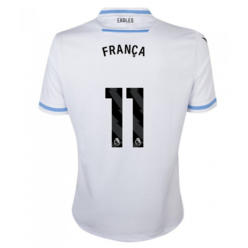 Kandiny Bambino Maglia Matheus França #11 Bianco Kit Gara Away 2023/24 Maglietta