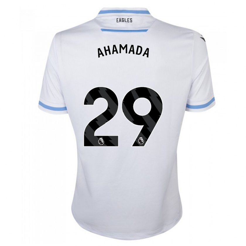 Kandiny Kinder Naouirou Ahamada #29 Weiß Auswärtstrikot Trikot 2023/24 T-Shirt Österreich