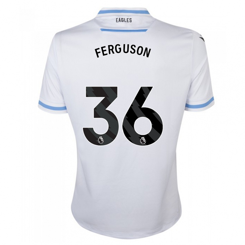 Kandiny Kinderen Nathan Ferguson #36 Wit Uitshirt Uittenue 2023/24 T-Shirt België