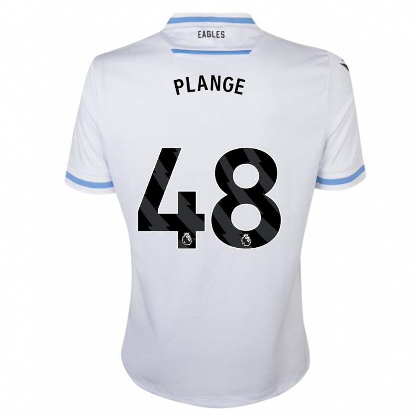 Kandiny Kinder Luke Plange #48 Weiß Auswärtstrikot Trikot 2023/24 T-Shirt Österreich