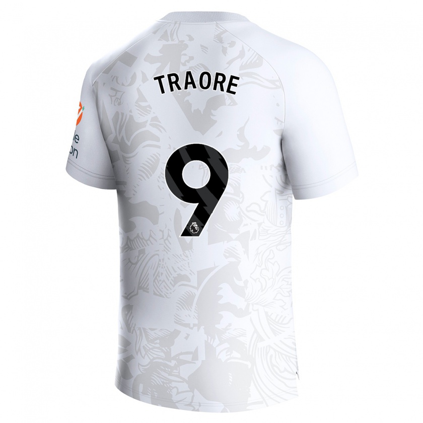 Kandiny Bambino Maglia Bertrand Traoré #9 Bianco Kit Gara Away 2023/24 Maglietta