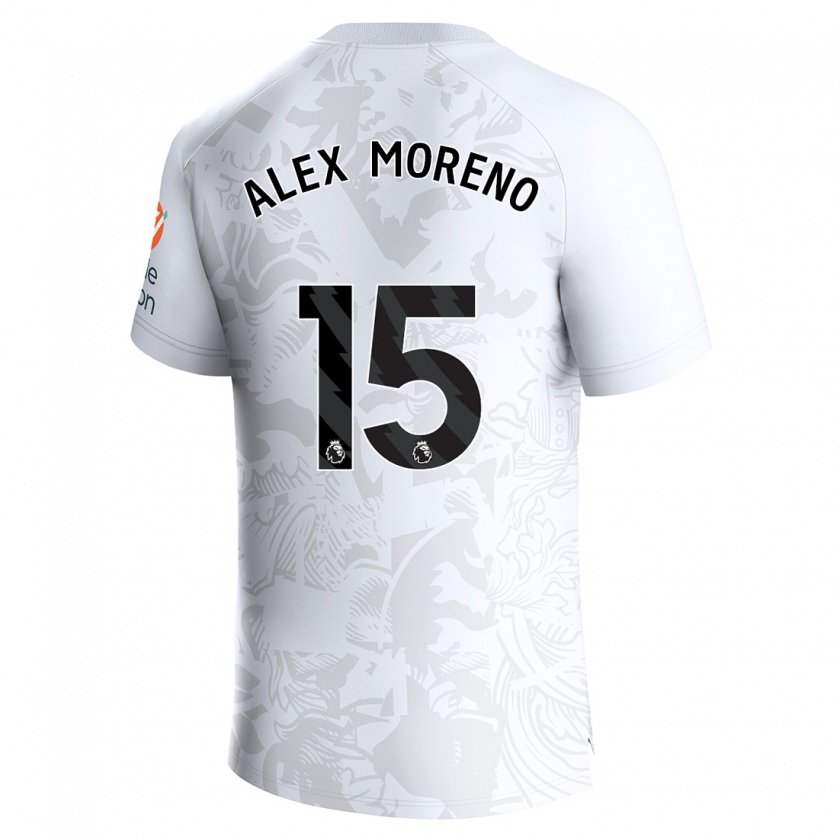 Kandiny Kinderen Álex Moreno #15 Wit Uitshirt Uittenue 2023/24 T-Shirt België