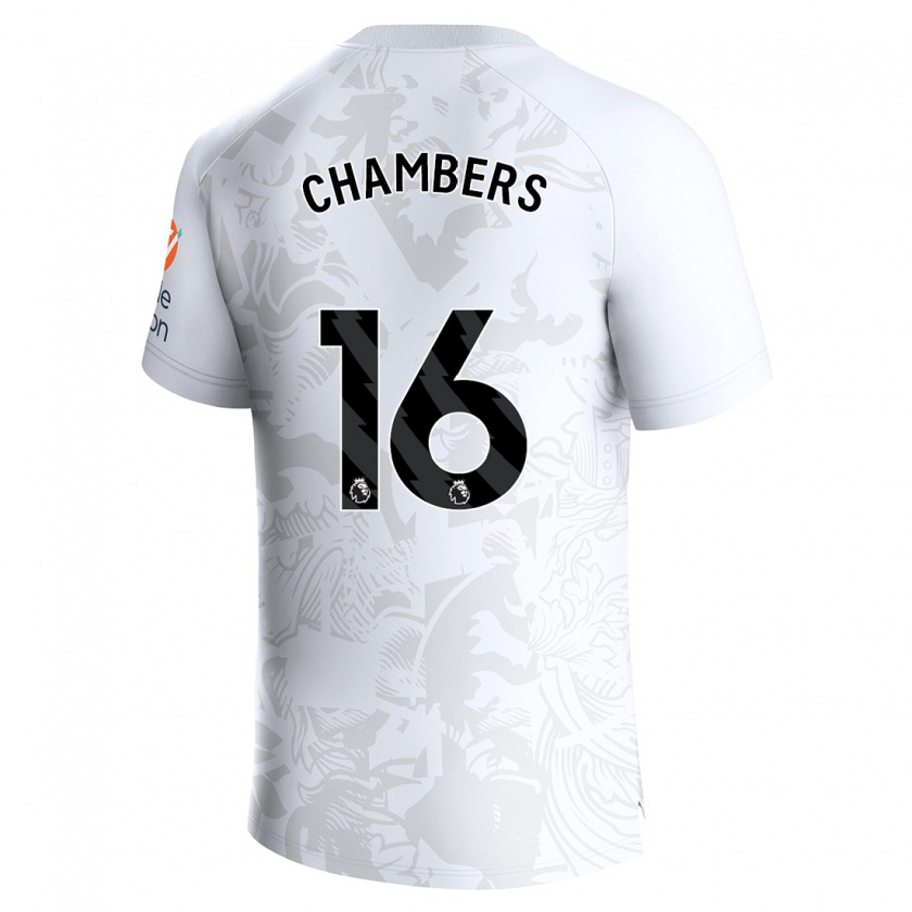 Kandiny Kinderen Calum Chambers #16 Wit Uitshirt Uittenue 2023/24 T-Shirt België