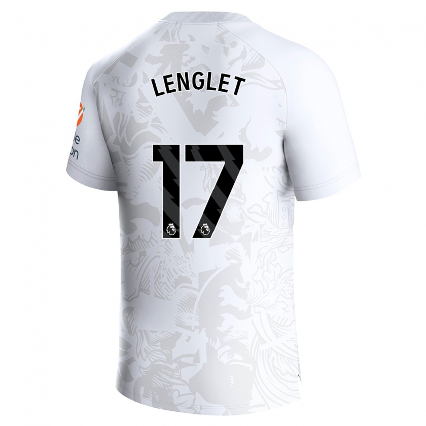 Kandiny Bambino Maglia Clément Lenglet #17 Bianco Kit Gara Away 2023/24 Maglietta