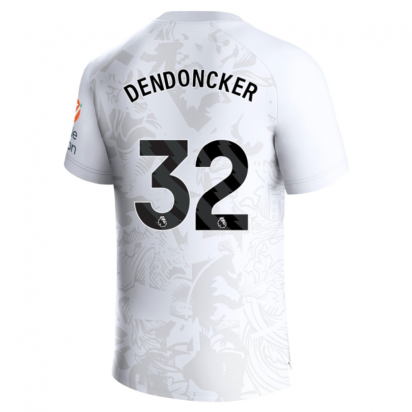 Kandiny Bambino Maglia Leander Dendoncker #32 Bianco Kit Gara Away 2023/24 Maglietta