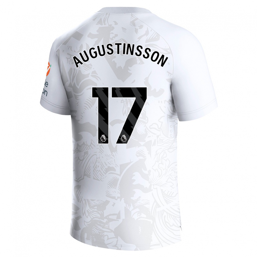 Kandiny Bambino Maglia Ludwig Augustinsson #17 Bianco Kit Gara Away 2023/24 Maglietta