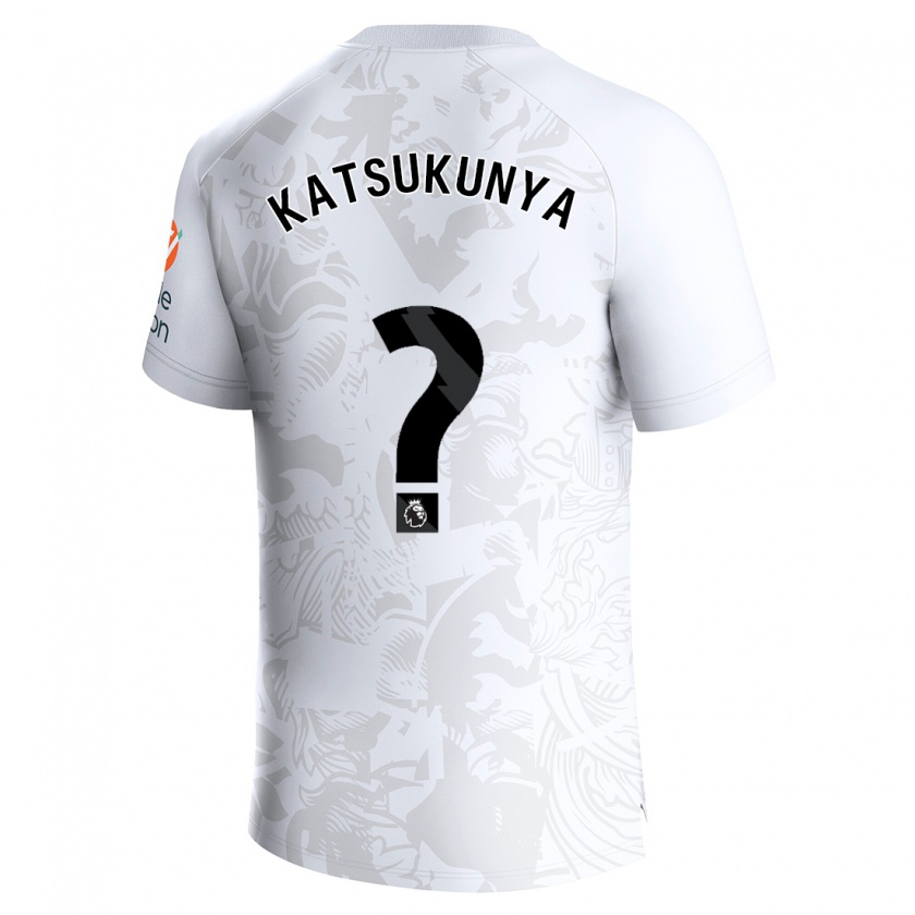 Kandiny Bambino Maglia Thierry Katsukunya #0 Bianco Kit Gara Away 2023/24 Maglietta