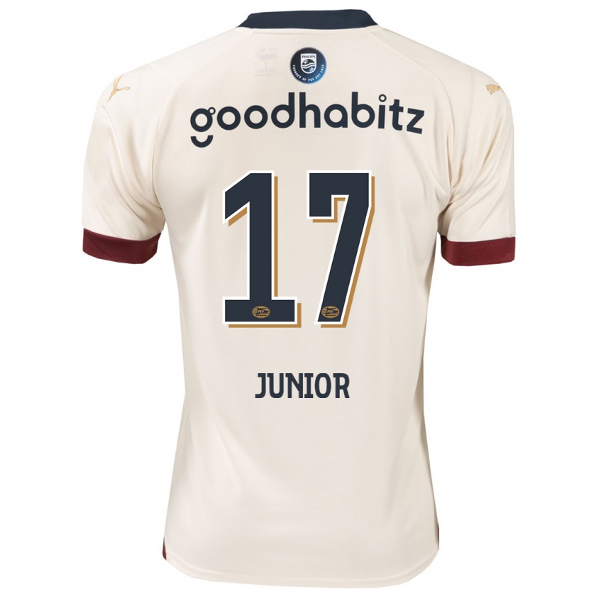 Kandiny Kinder Mauro Júnior #17 Cremefarben Auswärtstrikot Trikot 2023/24 T-Shirt Österreich