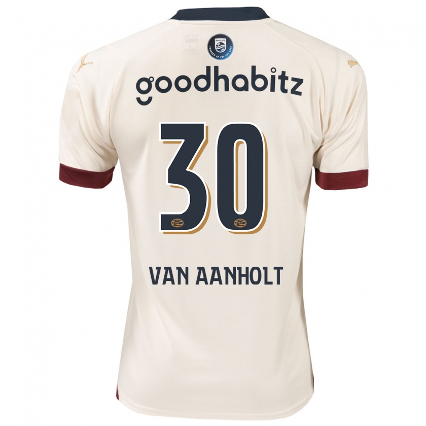 Kandiny Bambino Maglia Patrick Van Aanholt #30 Bianco Blu Kit Gara Away 2023/24 Maglietta