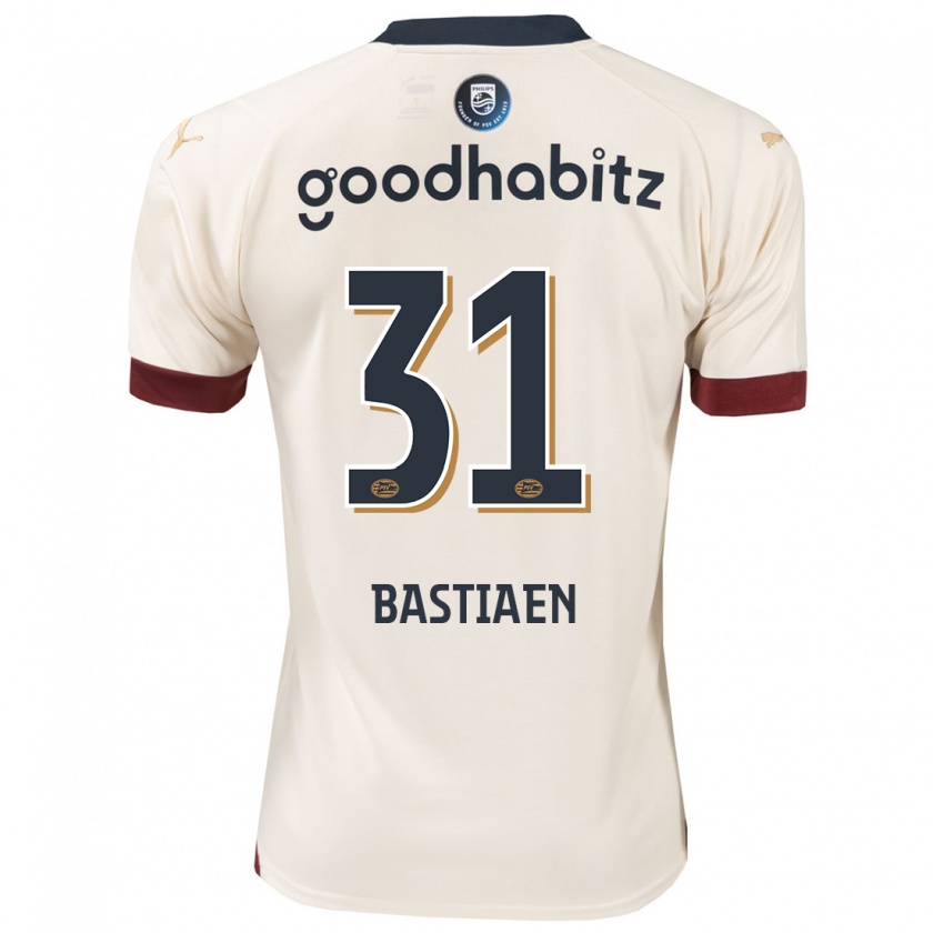 Kandiny Bambino Maglia Femke Bastiaen #31 Bianco Blu Kit Gara Away 2023/24 Maglietta