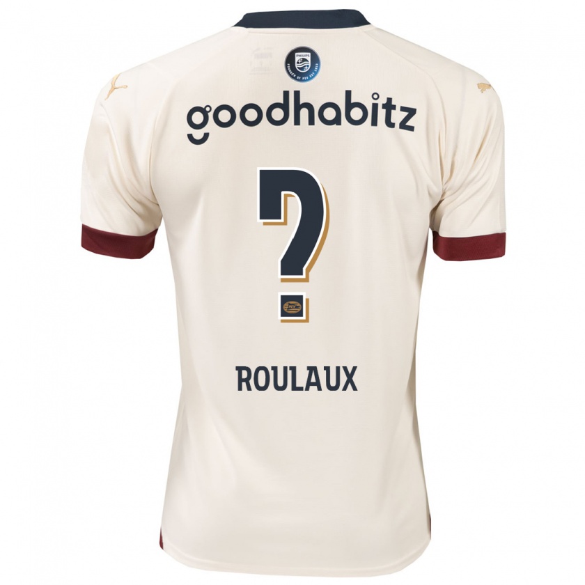 Kandiny Bambino Maglia Youri Roulaux #0 Bianco Blu Kit Gara Away 2023/24 Maglietta