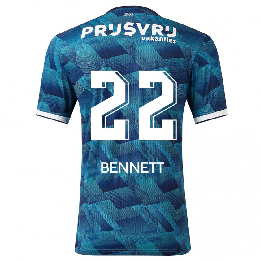 Kandiny Bambino Maglia Walter Bennett #22 Blu Kit Gara Away 2023/24 Maglietta