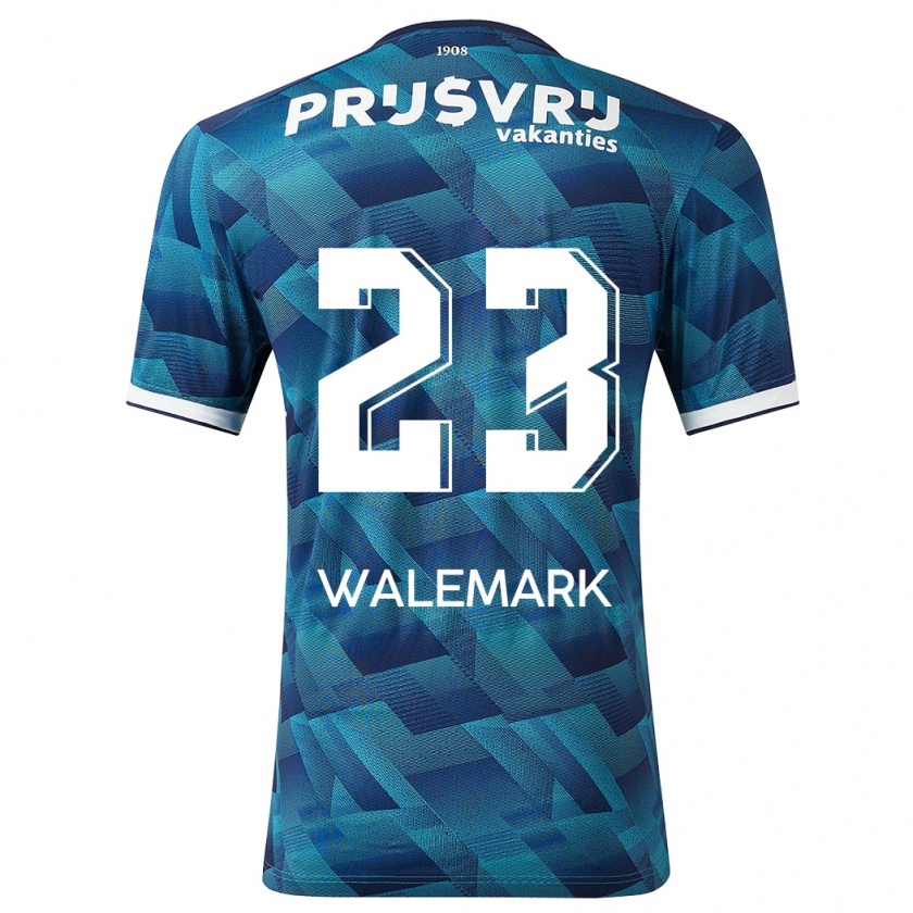 Kandiny Bambino Maglia Patrik Walemark #23 Blu Kit Gara Away 2023/24 Maglietta