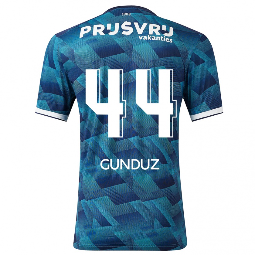 Kandiny Bambino Maglia Omer Gunduz #44 Blu Kit Gara Away 2023/24 Maglietta