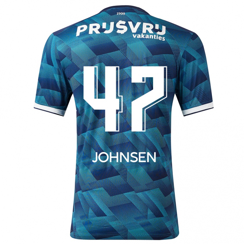 Kandiny Niño Camiseta Mikael Torset Johnsen #47 Azul 2ª Equipación 2023/24 La Camisa México