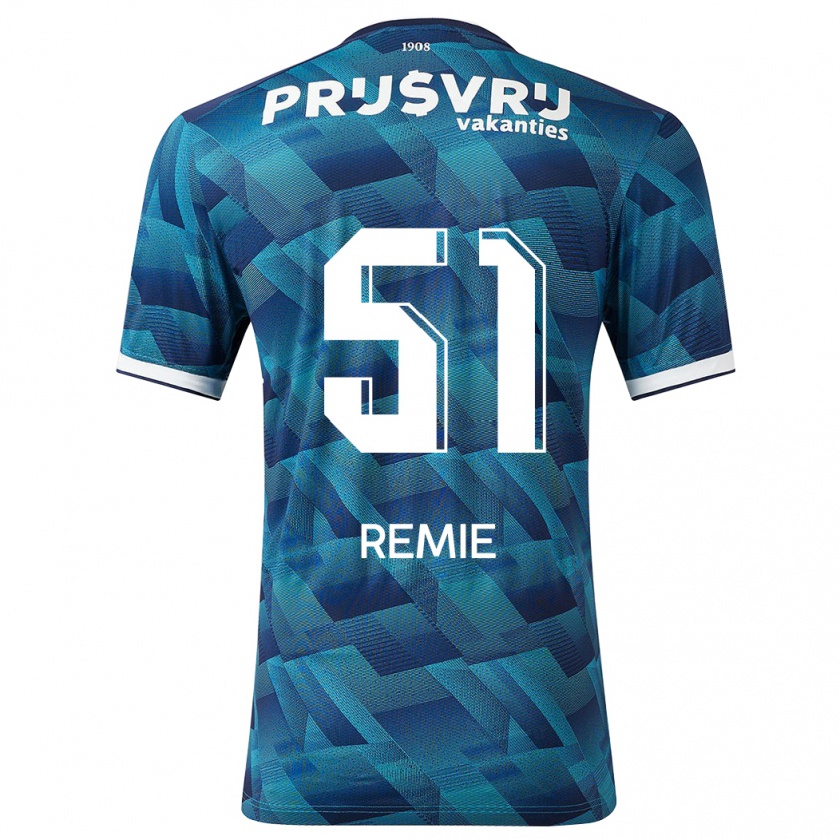 Kandiny Bambino Maglia Devin Remie #51 Blu Kit Gara Away 2023/24 Maglietta