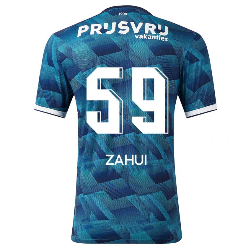 Kandiny Bambino Maglia Nesta Zahui #59 Blu Kit Gara Away 2023/24 Maglietta