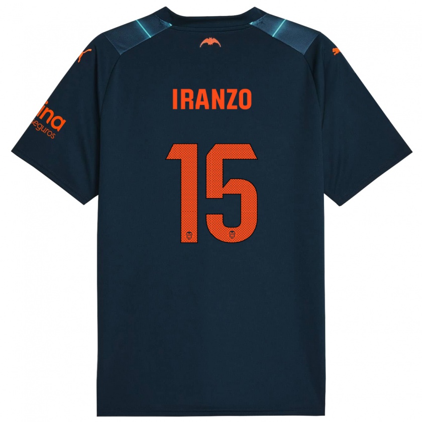 Kandiny Kinder Rubén Iranzo #15 Marineblau Auswärtstrikot Trikot 2023/24 T-Shirt Österreich