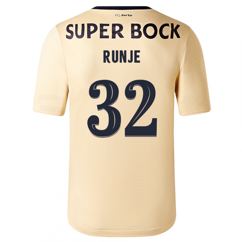 Kandiny Kinderen Roko Runje #32 Beige-Gouden Uitshirt Uittenue 2023/24 T-Shirt België