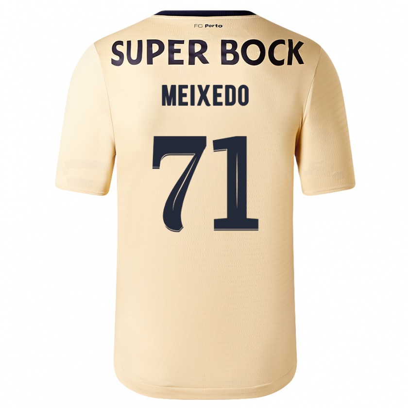 Kandiny Kinder Francisco Meixedo #71 Beige-Gold Auswärtstrikot Trikot 2023/24 T-Shirt Österreich