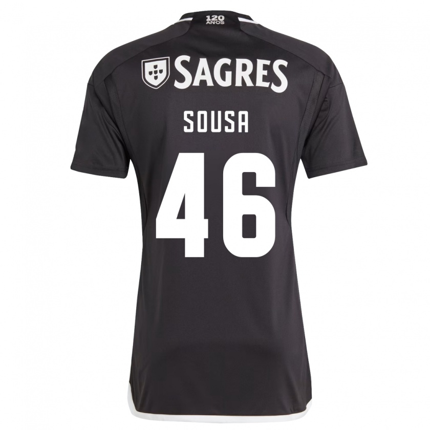 Kandiny Niño Camiseta Gerson Sousa #46 Negro 2ª Equipación 2023/24 La Camisa