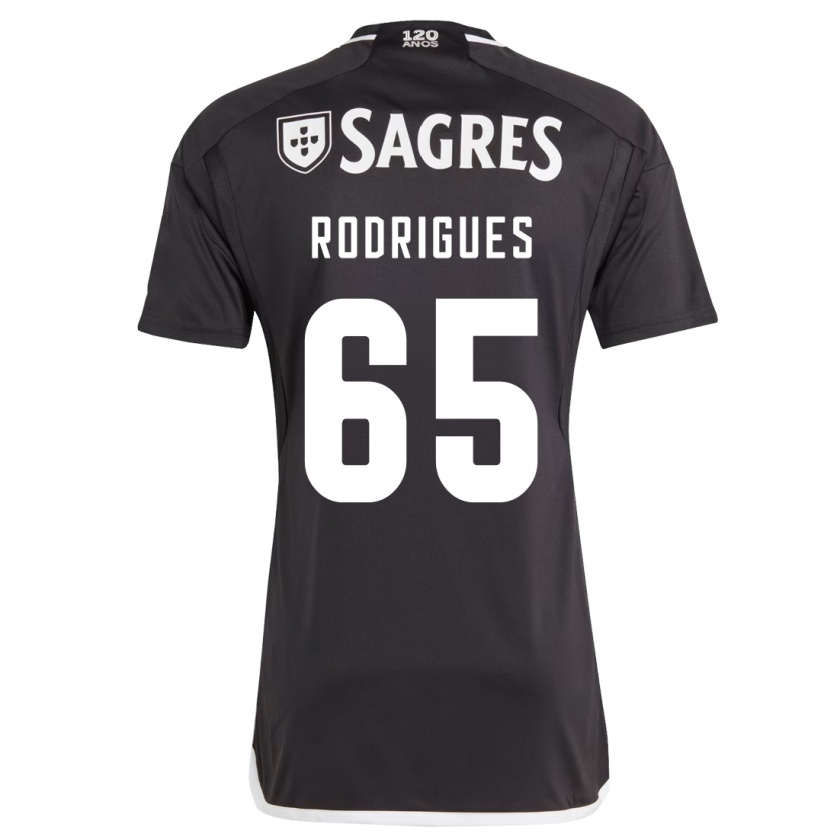 Kandiny Niño Camiseta Rafael Rodrigues #65 Negro 2ª Equipación 2023/24 La Camisa