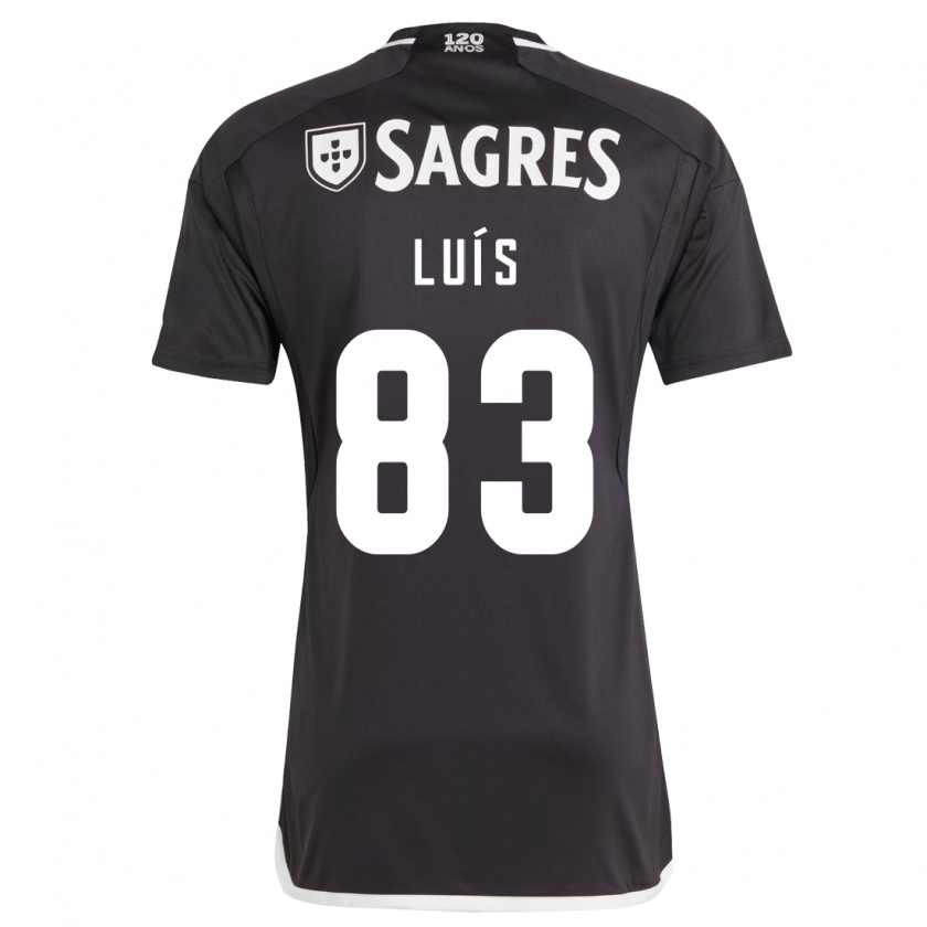 Kandiny Kinder Rafael Luís #83 Schwarz Auswärtstrikot Trikot 2023/24 T-Shirt Österreich