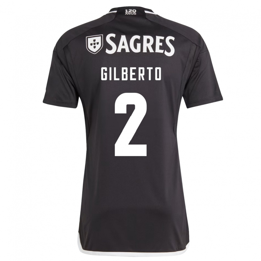 Kandiny Niño Camiseta Gilberto #2 Negro 2ª Equipación 2023/24 La Camisa