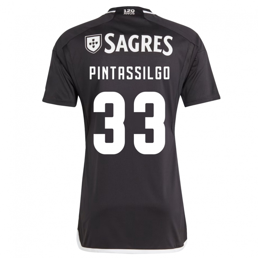 Kandiny Niño Camiseta Lara Pintassilgo #33 Negro 2ª Equipación 2023/24 La Camisa