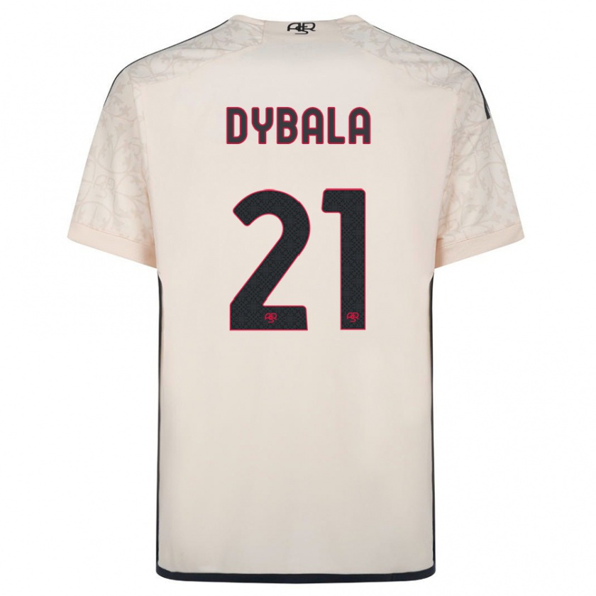 Kandiny Dzieci Paulo Dybala #21 Białawy Wyjazdowa Koszulka 2023/24 Koszulki Klubowe