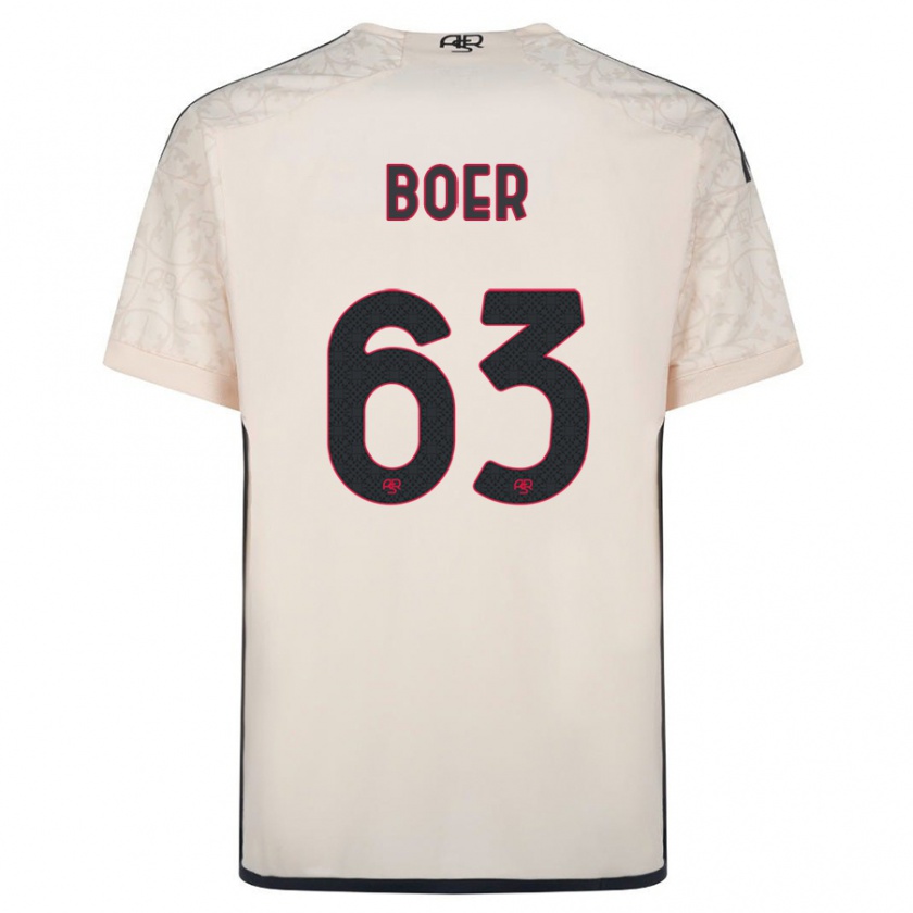 Kandiny Kinder Pietro Boer #63 Cremefarben Auswärtstrikot Trikot 2023/24 T-Shirt Österreich