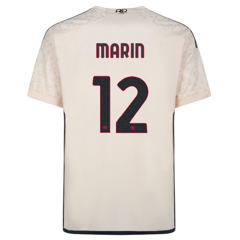 Kandiny Bambino Maglia Renato Marin #12 Bianco Blu Kit Gara Away 2023/24 Maglietta