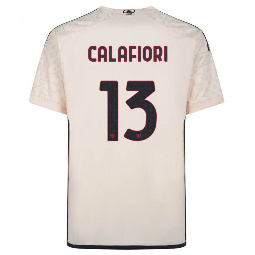 Kandiny Kinder Riccardo Calafiori #13 Cremefarben Auswärtstrikot Trikot 2023/24 T-Shirt Österreich