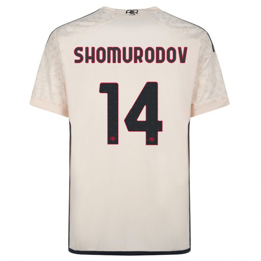 Kandiny Kinder Eldor Shomurodov #14 Cremefarben Auswärtstrikot Trikot 2023/24 T-Shirt Österreich