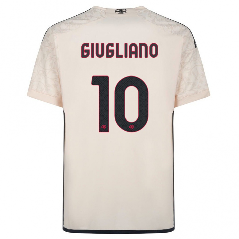 Kandiny Bambino Maglia Manuela Giugliano #10 Bianco Blu Kit Gara Away 2023/24 Maglietta