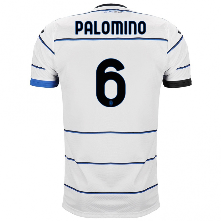 Kandiny Bambino Maglia José Luis Palomino #6 Bianco Kit Gara Away 2023/24 Maglietta