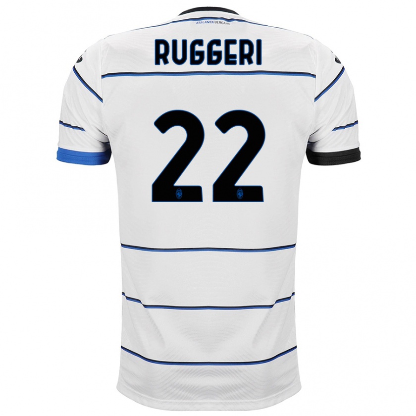 Kandiny Bambino Maglia Matteo Ruggeri #22 Bianco Kit Gara Away 2023/24 Maglietta