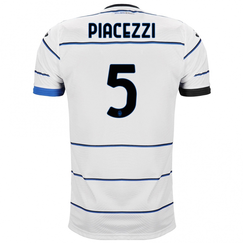 Kandiny Bambino Maglia Eleonora Piacezzi #5 Bianco Kit Gara Away 2023/24 Maglietta