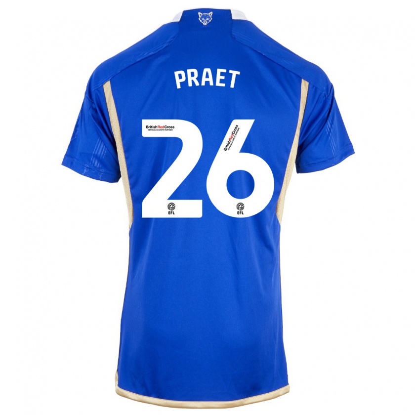 Kandiny Herren Dennis Praet #26 Königsblau Heimtrikot Trikot 2023/24 T-Shirt Österreich