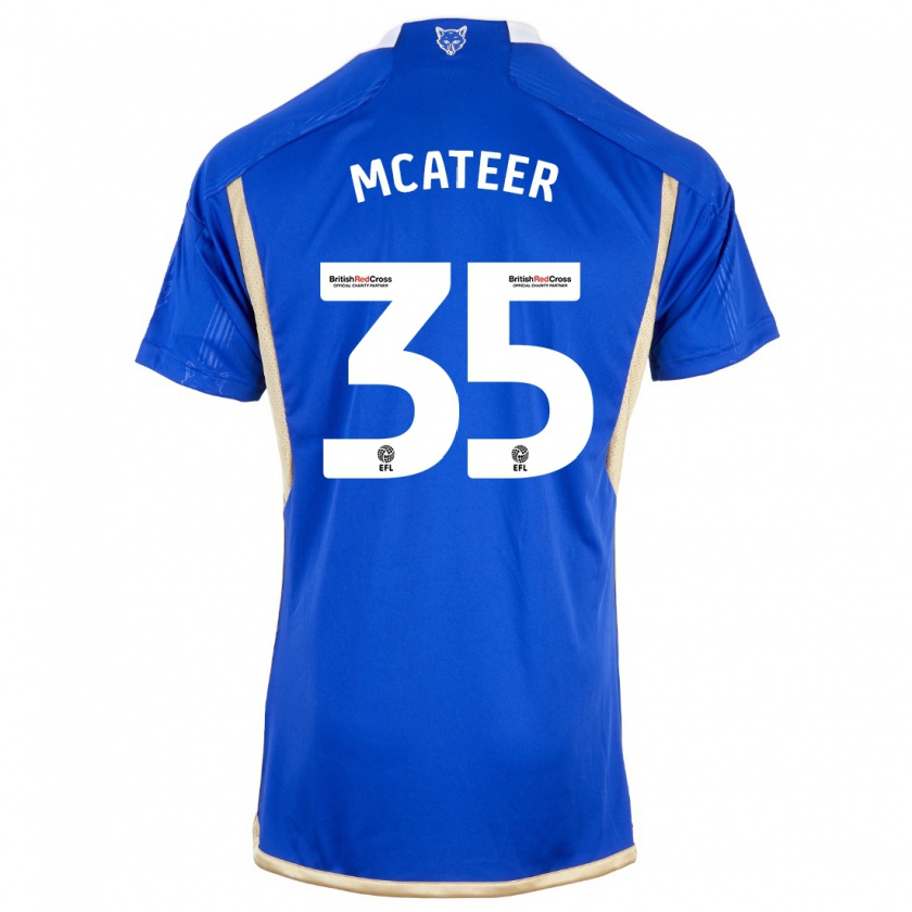 Kandiny Heren Kasey Mcateer #35 Koningsblauw Thuisshirt Thuistenue 2023/24 T-Shirt België